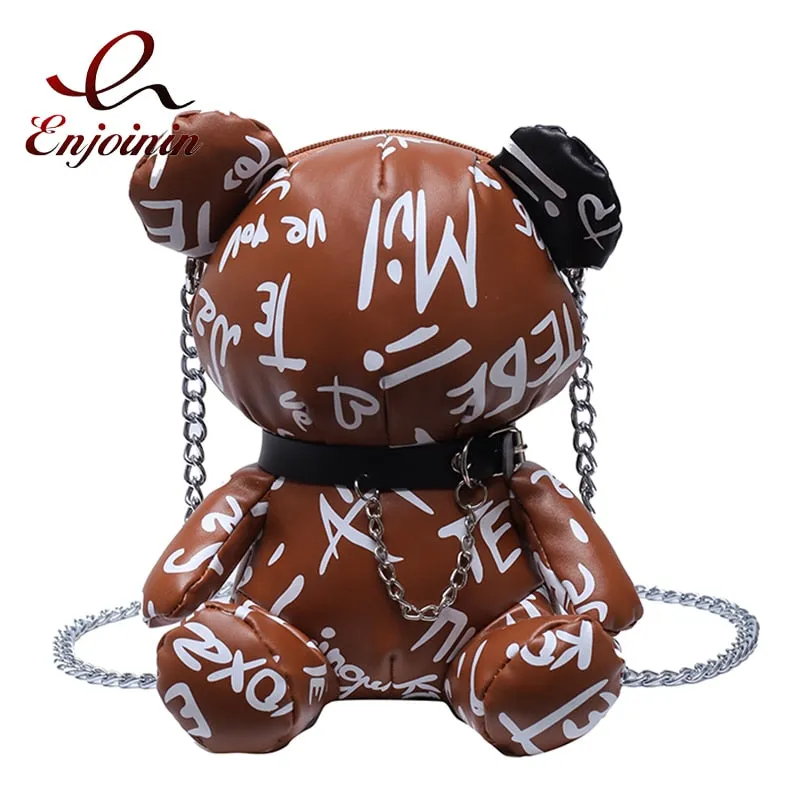 3D Cartoon Bear Purses and Handbags for Women