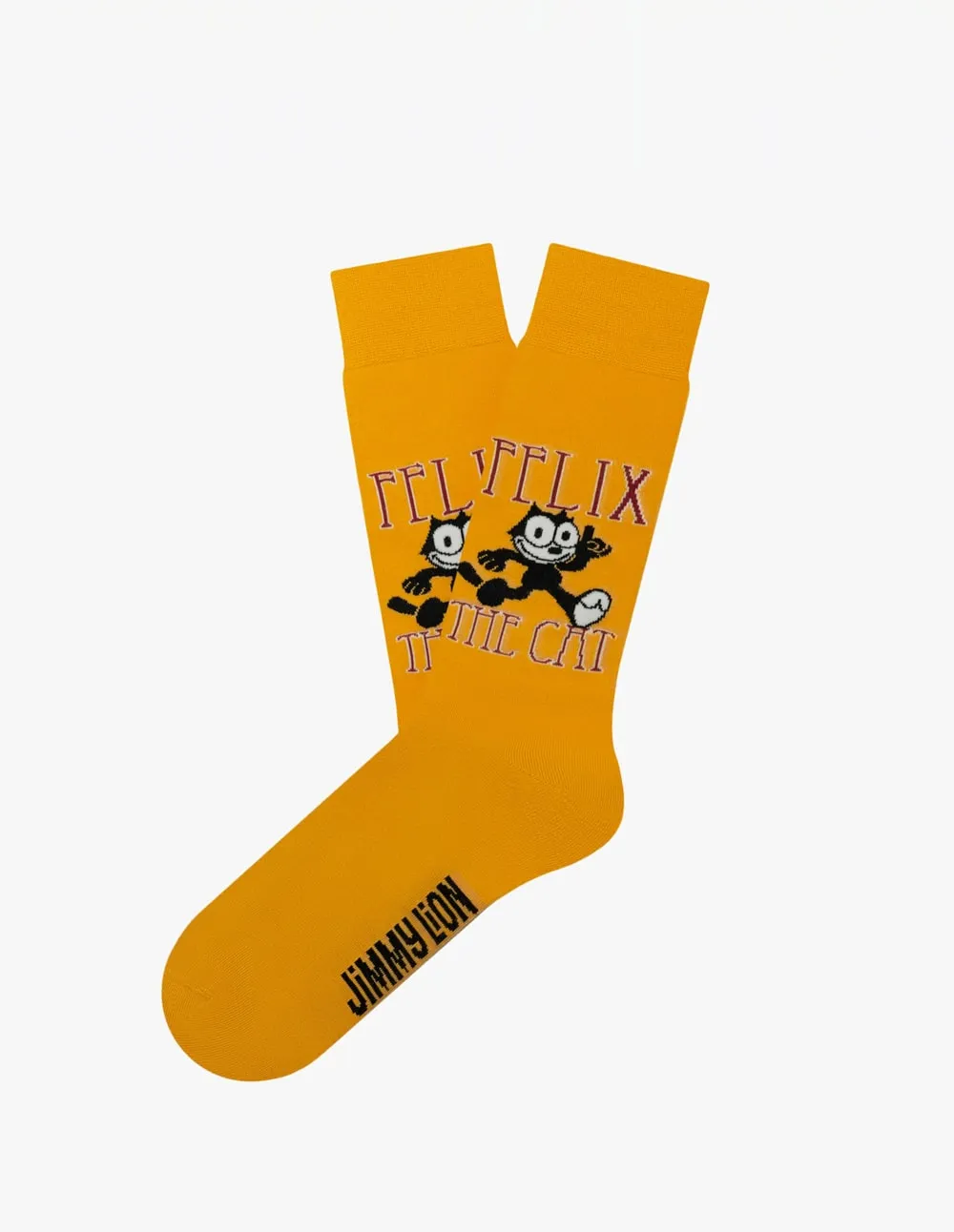 Calcetines Jimmy Lion Felix The Cat Amarillos Unisex