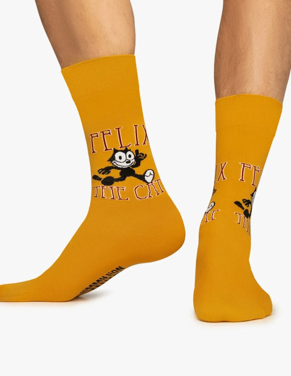 Calcetines Jimmy Lion Felix The Cat Amarillos Unisex