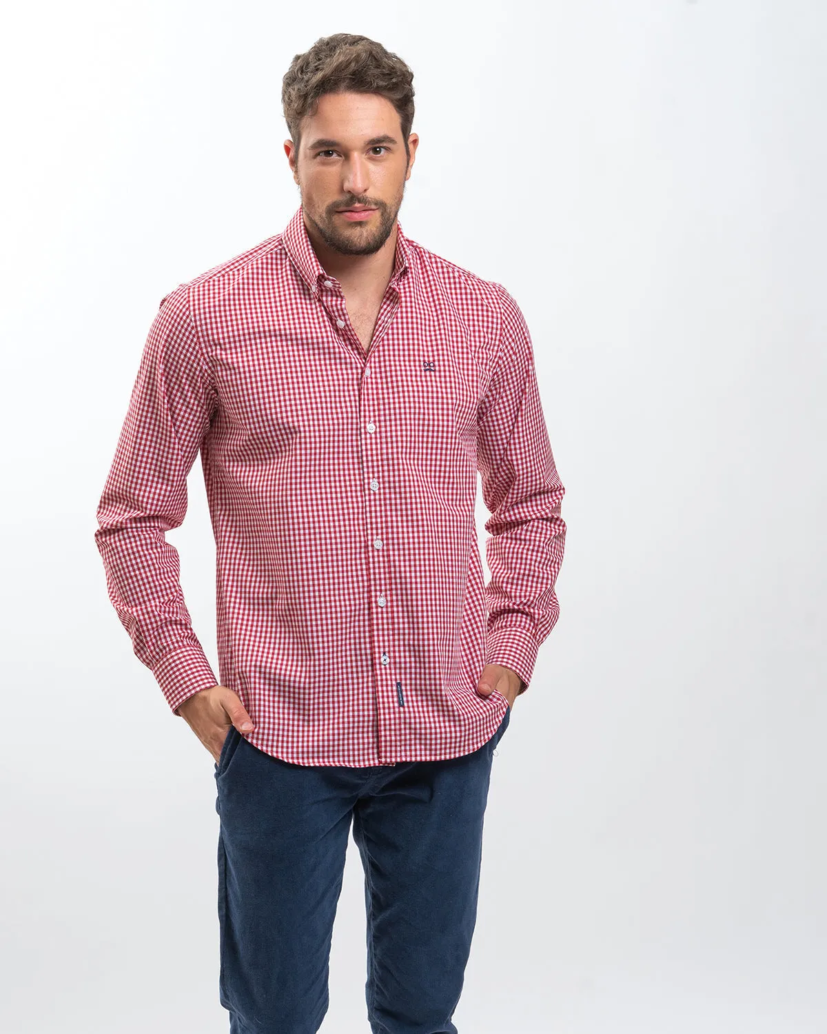 Camisa Vichy Medio Rojo