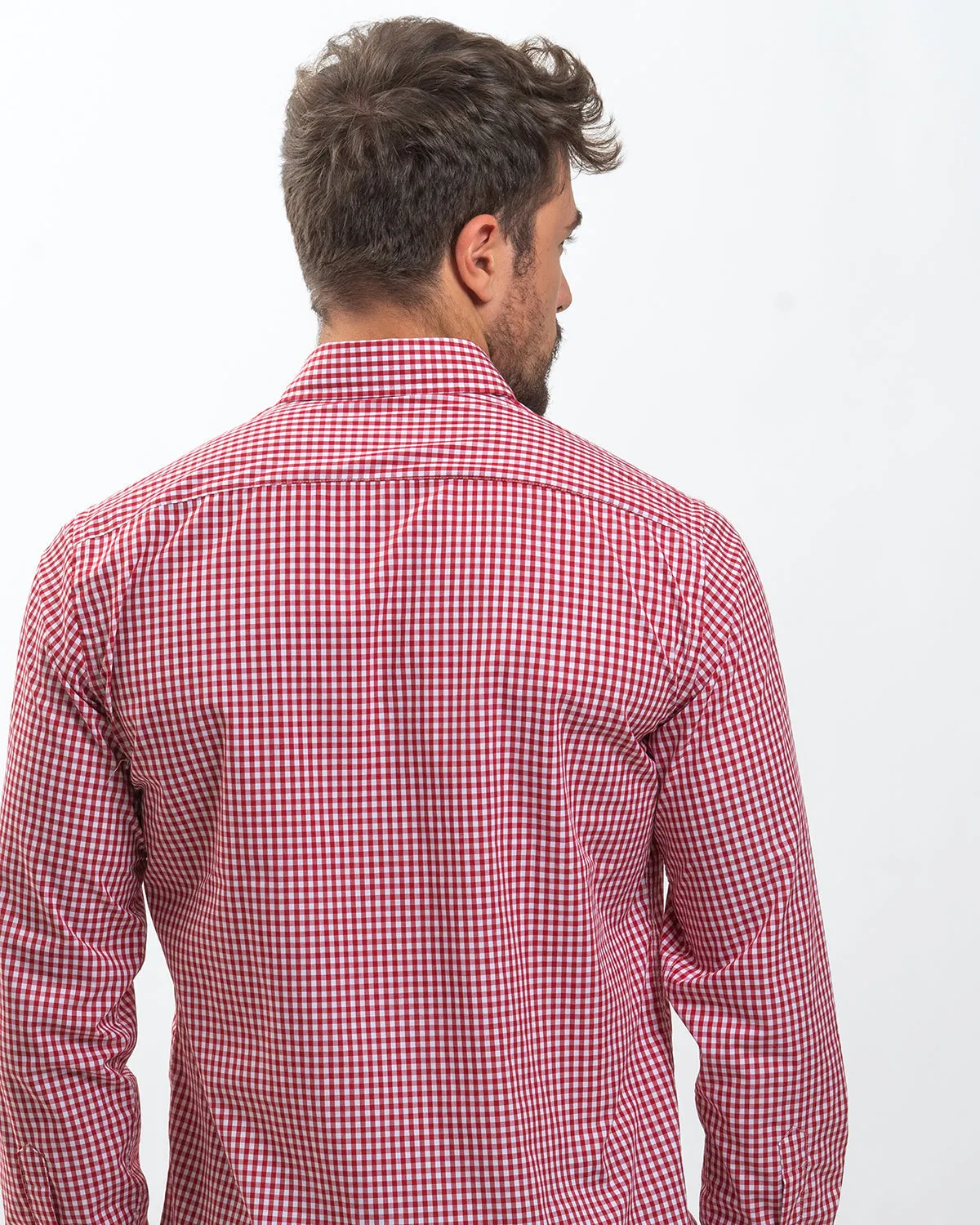 Camisa Vichy Medio Rojo