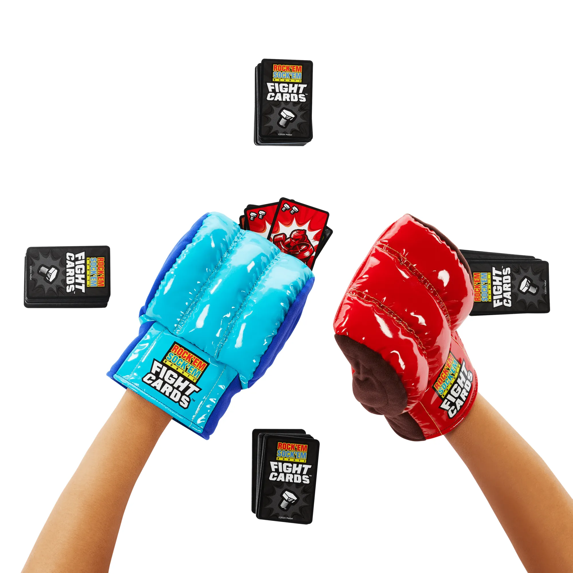 Mattel Games Juego de Mesa para Adultos Rock 'Em Sock 'Em Cartas