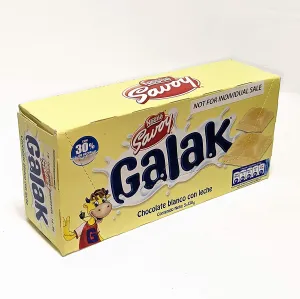 Nestle Savoy Galak Chocolate Blanco con Leche Box 5 Barras 130gr c/u