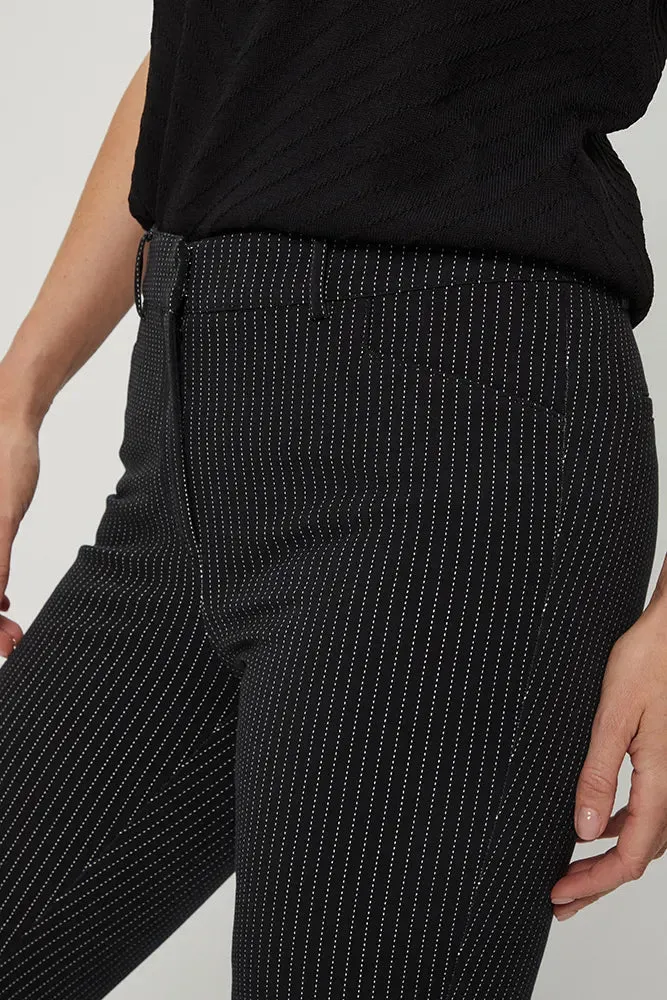 Pantalón Mujer Estampado Líneas Negro