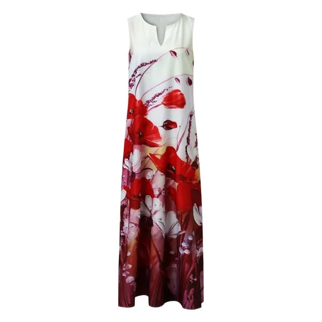 "Harper" Sleeveless v- Neck Dress