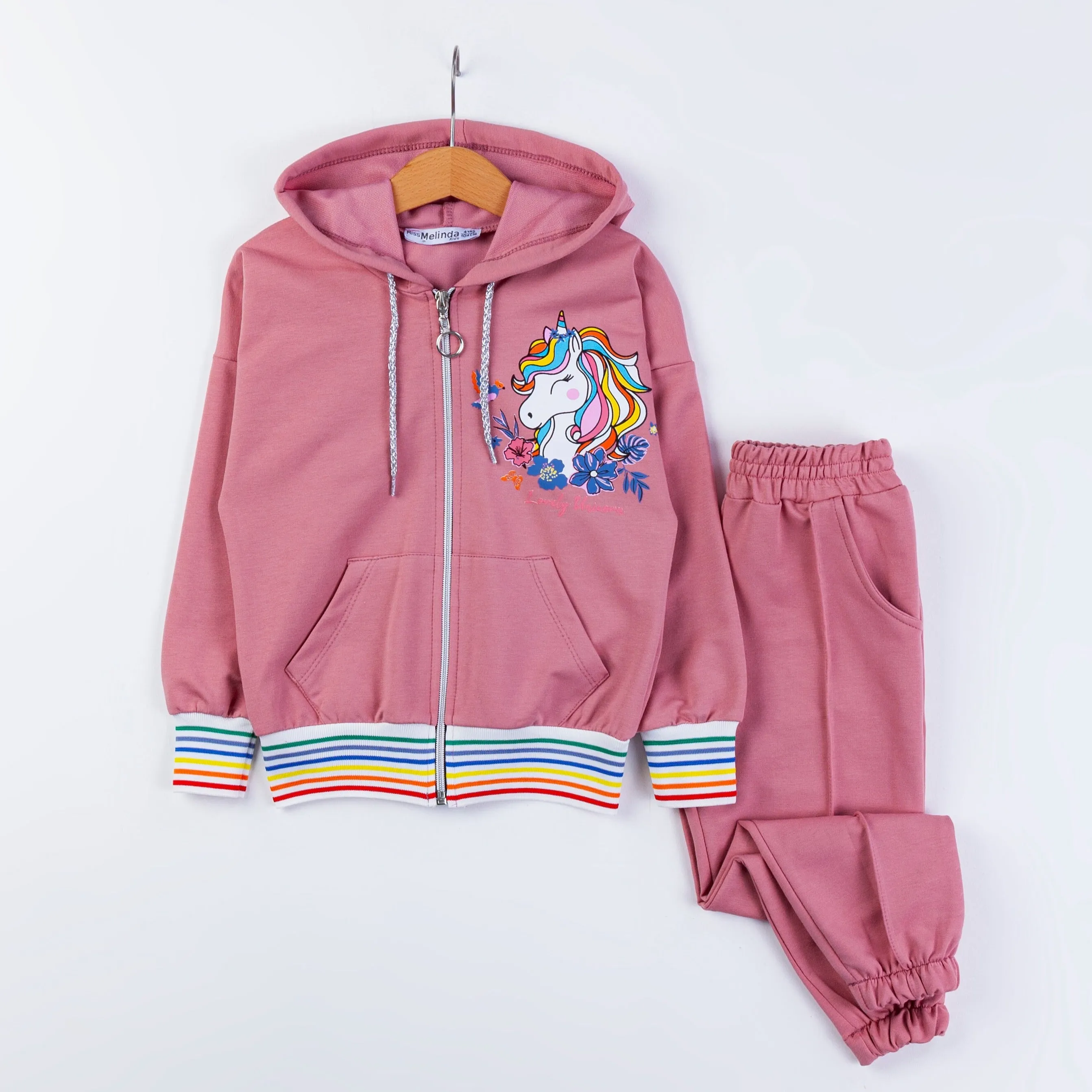 Unicorn Girls Casual Joggers Set