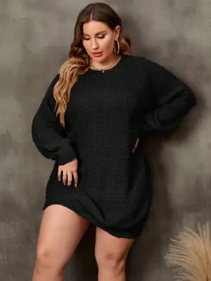 Vestido De Manga Longa Plus Size - Rowan